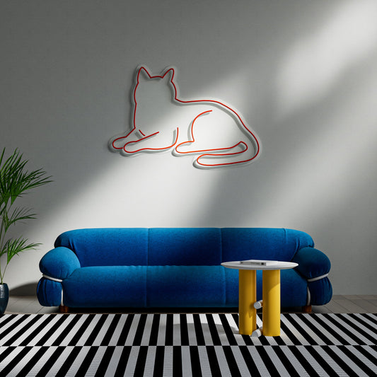 Cat Neon Sign for Pet Shop Home Decor Cat Lover Gift