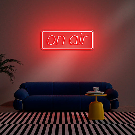 On Air Neon Sign for Live Streaming Gaming Studio Backdrop