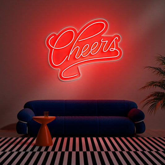 Cheers Neon Sign for Bar Restaurant Party Home Celebration