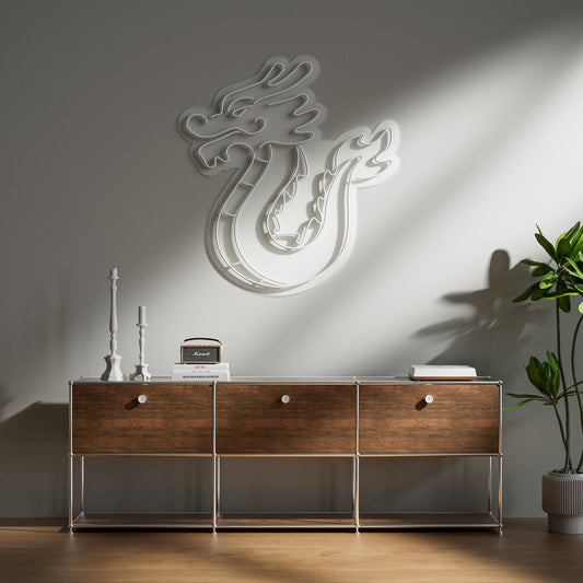 Dragon Neon Sign for Game Room Kids Bedroom Fantasy Decor Asian Motif