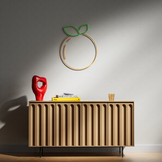 Orange Neon Sign for Kitchen Dining Juice Bar Breakfast Decor