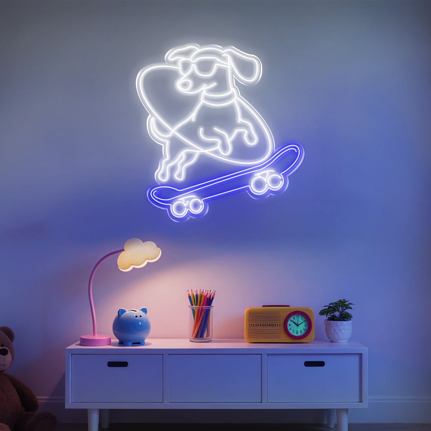 Dachshund Neon Sign for Pet Lover Home Decor Dog Cat Theme