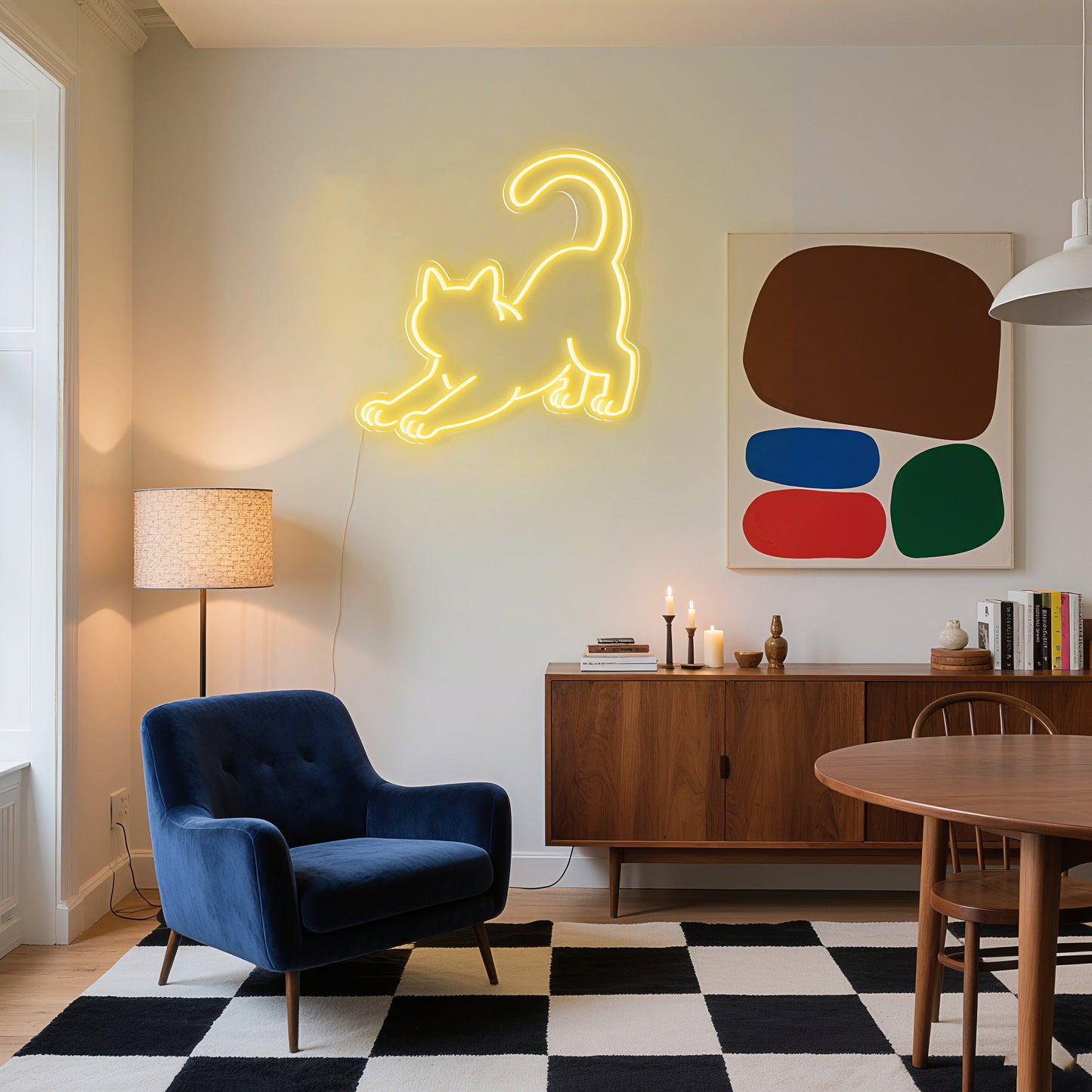 Cat Neon Sign for Pet Shop Home Decor Feline themed room