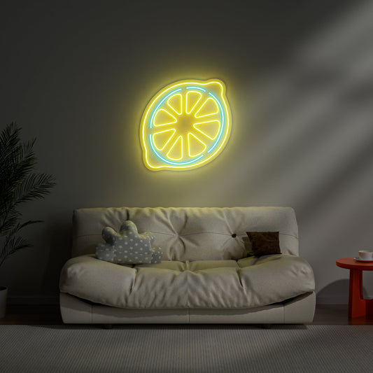 Lemon Neon Sign for Kitchen Dining Room Cafe Bar Decor