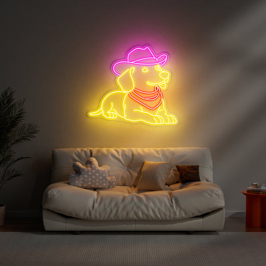 Dachshund Neon Sign for Pet Lover Home Decor Dog Cat Theme