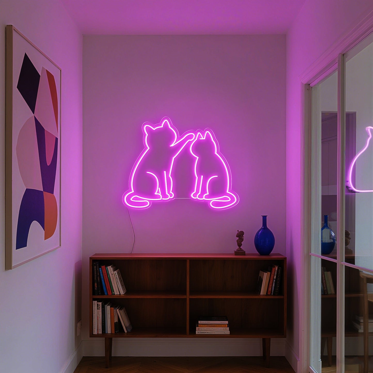 Cat Neon Sign for Pet Shop Home Decor Cat Love Theme