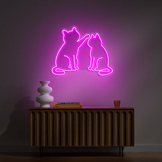 Cat Neon Sign for Pet Shop Home Decor Cat Love Theme