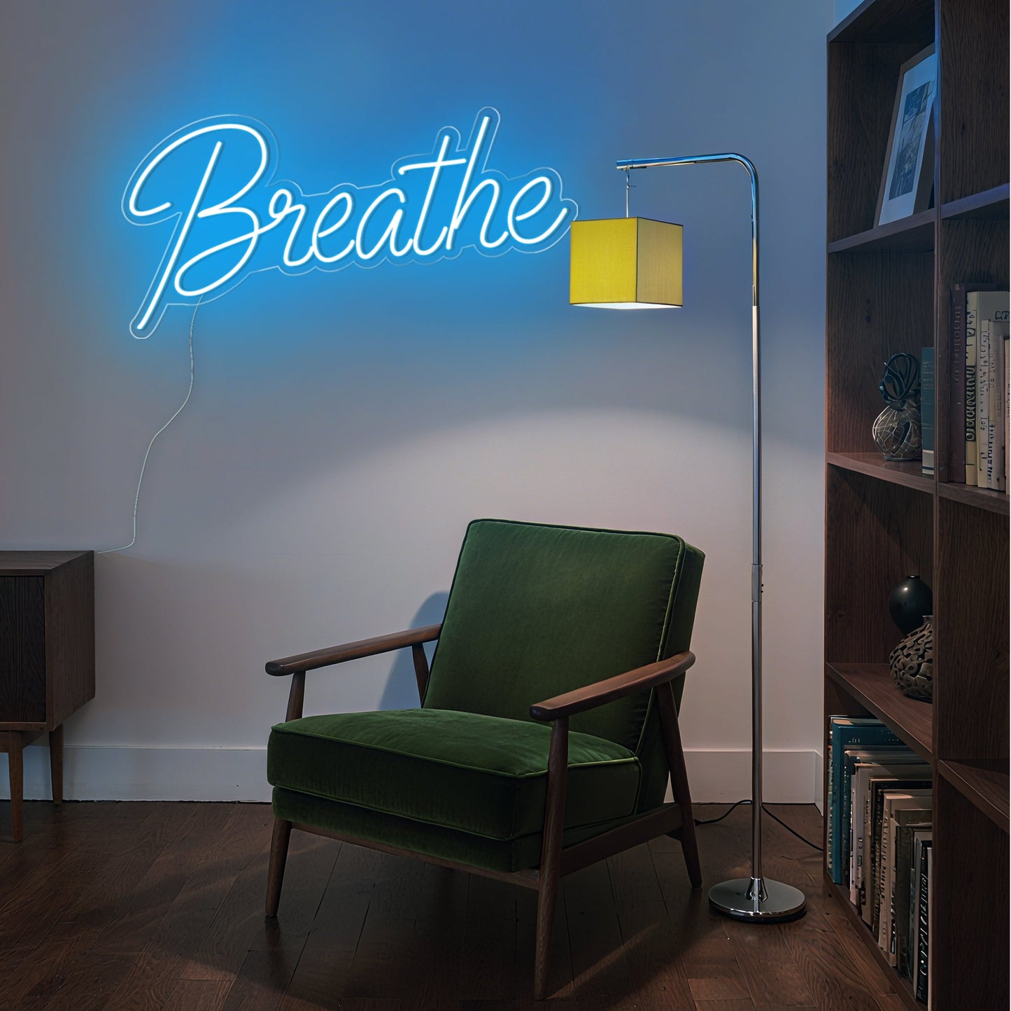 Breathe LED Neon Sign for Yoga Meditation Bedroom Relax