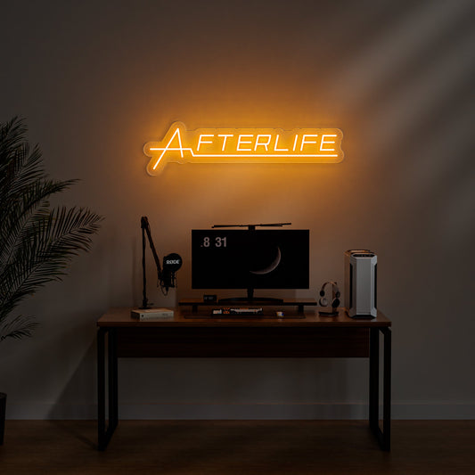 Afterlife Neon Sign for Mysterious Bar Gaming Room Unique Decor