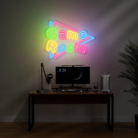 Game Room Neon Sign for Gaming Zone Home Arcade Entertainment Decor