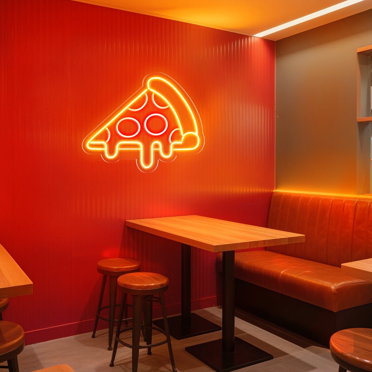 Pizza Neon Sign for Kitchen Dining Room Home Bar Foodie Decor