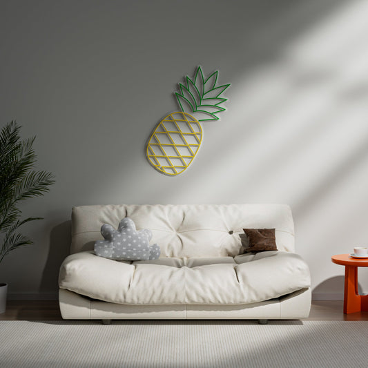 Pineapple Neon Sign for Kitchen Dining Bar Tropical Decor