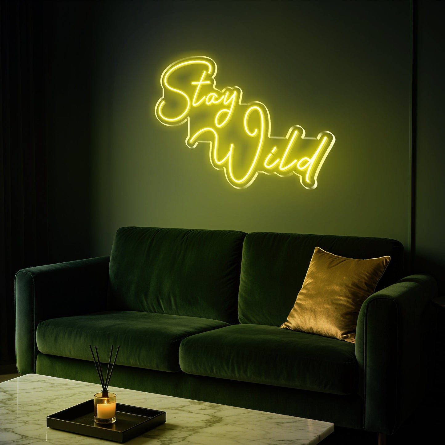 Stay Wild Neon Sign for Bedroom Game Room Adventure Free Spirit Decor