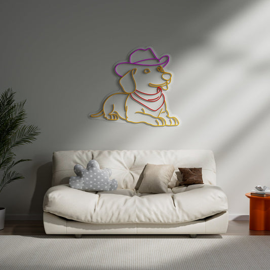 Dachshund Neon Sign for Pet Lover Home Decor Dog Cat Theme