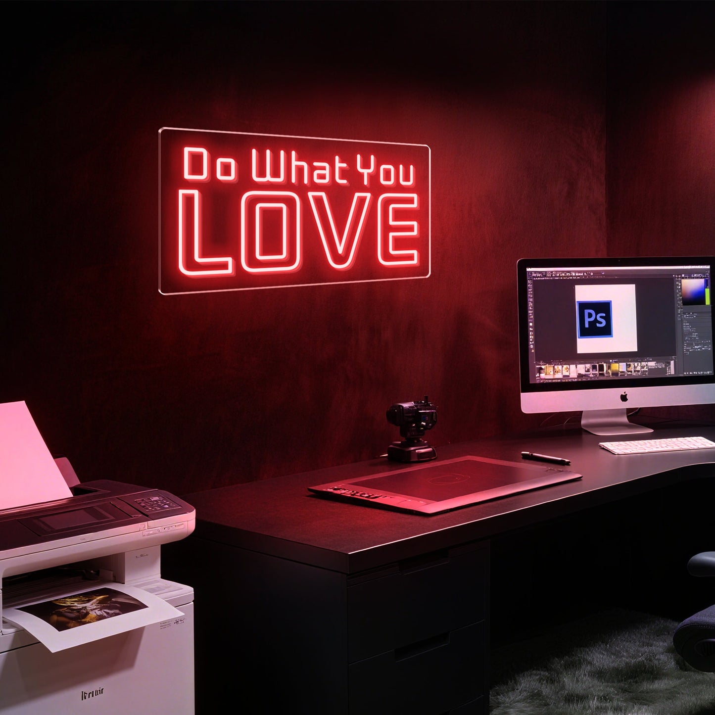 Do What You Love Neon Sign for Home Office Creative Studio Passion Decor