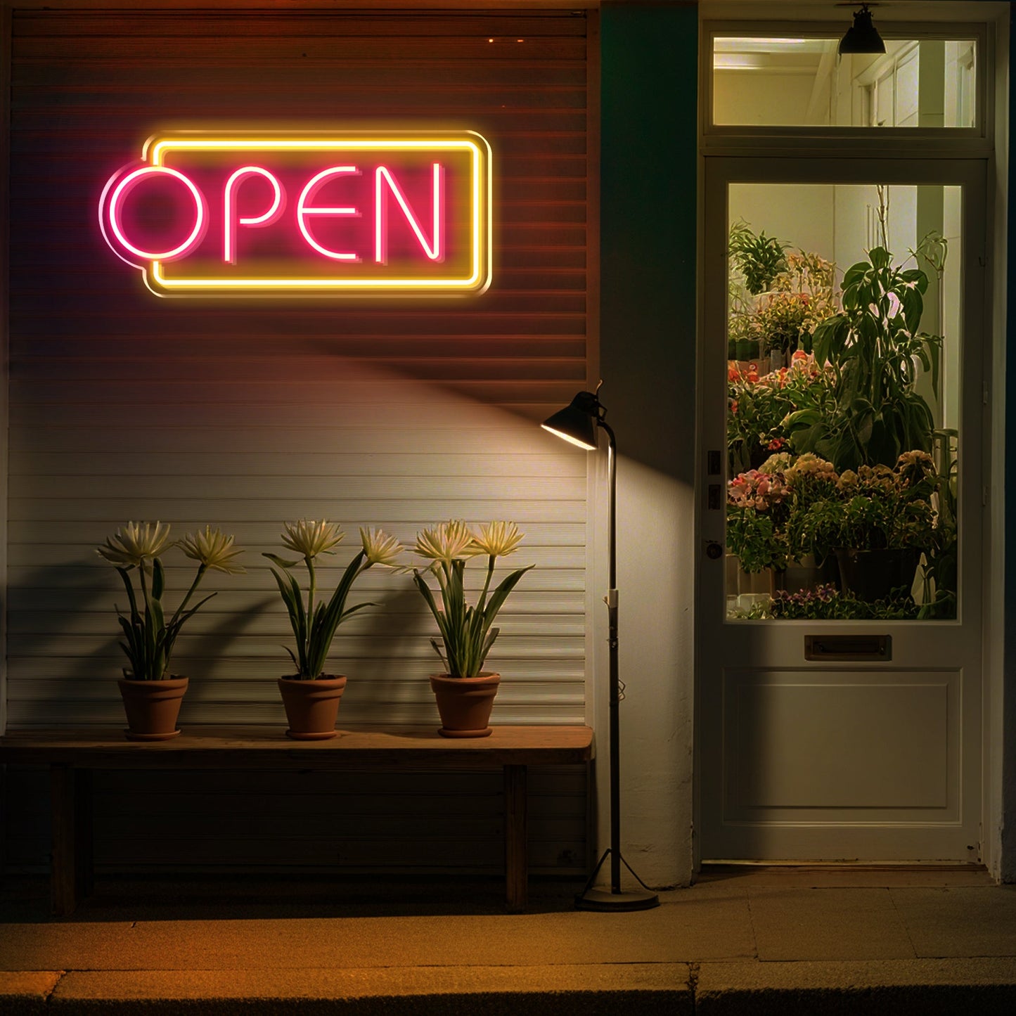 Open Neon Sign for Business Shop Cafe Restaurant Window Display