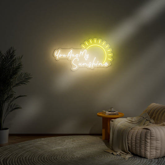 You Are My Sunshine Neon Sign for Nursery Bedroom Romantic Gift