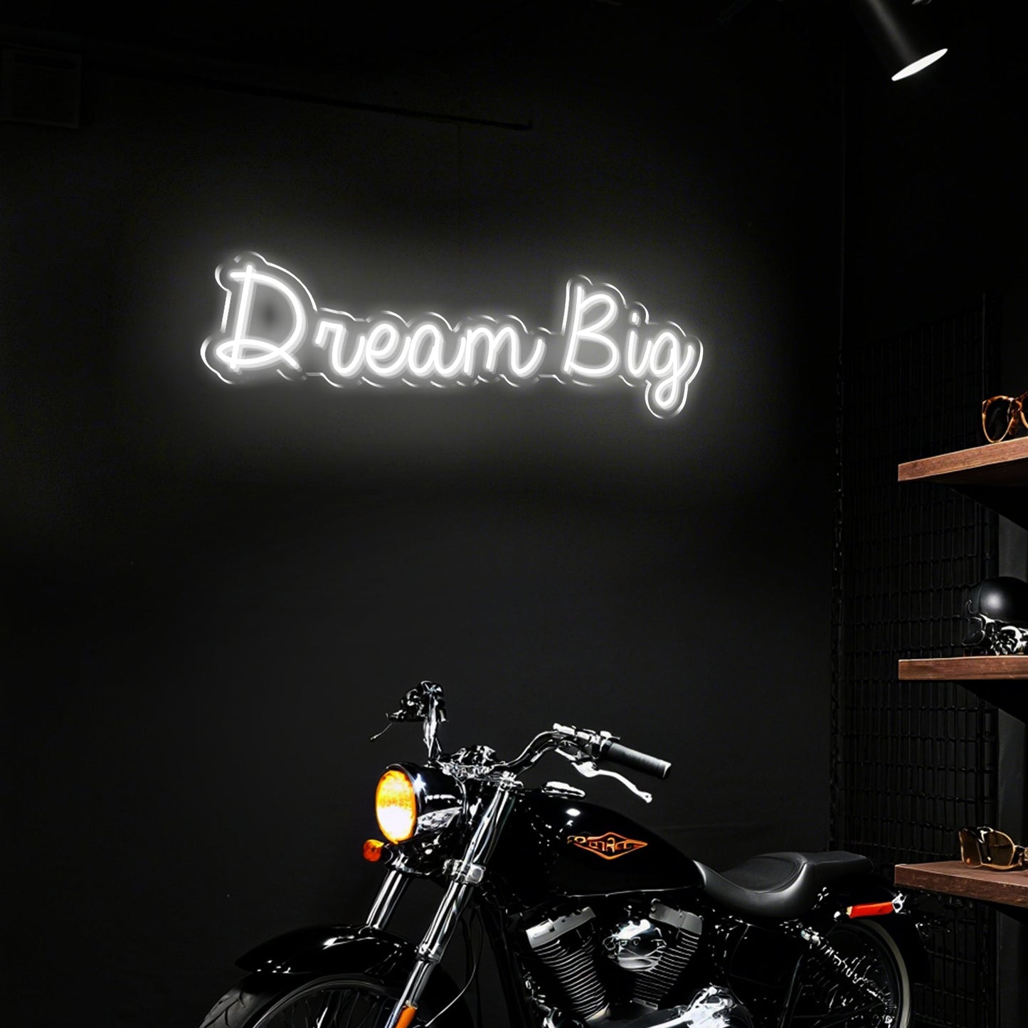 Dream Big Neon Sign for Bedroom Home Office Creative Studio Motivational Decor
