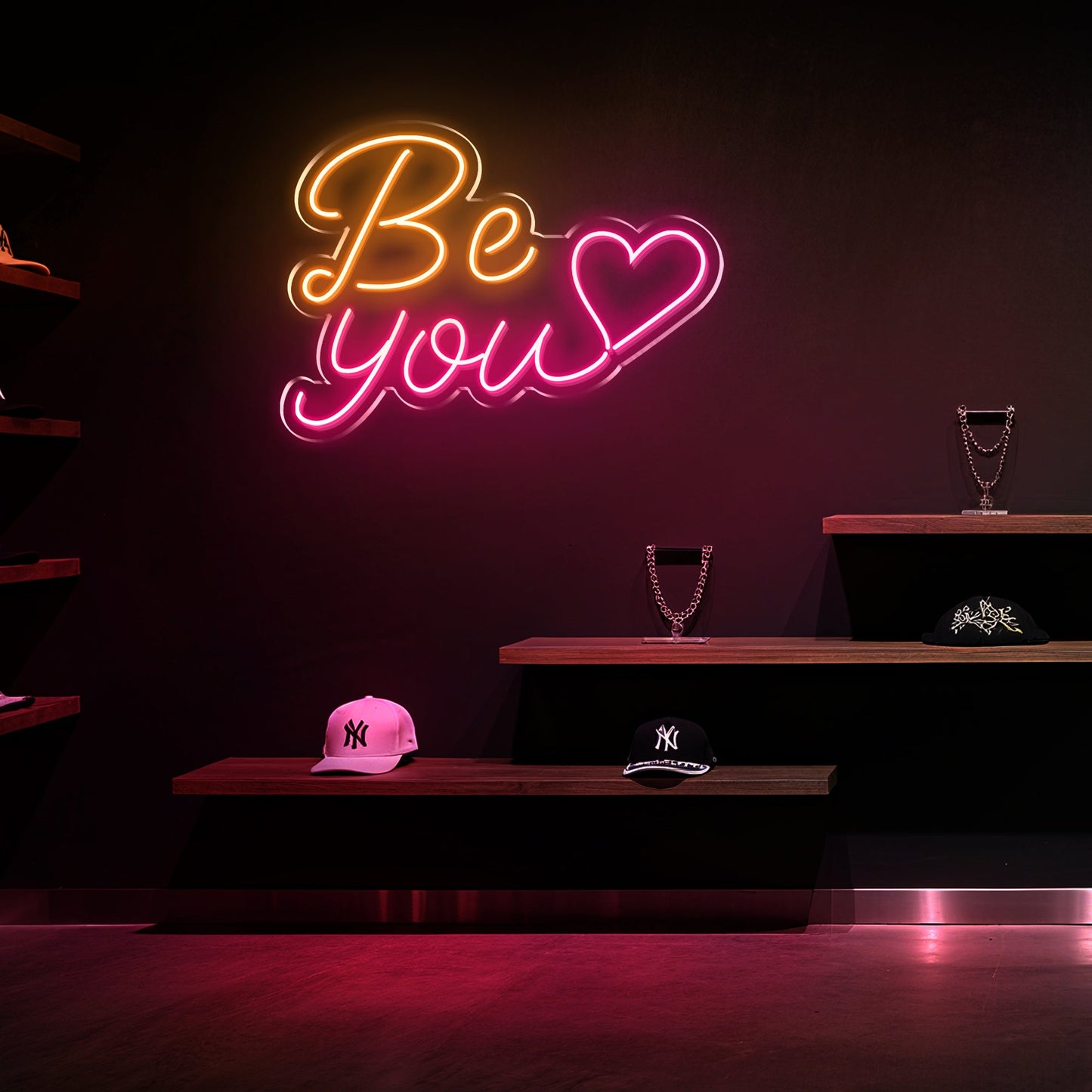 Be You Neon Sign for Bedroom Personal Space Self-Love Empowering Decor