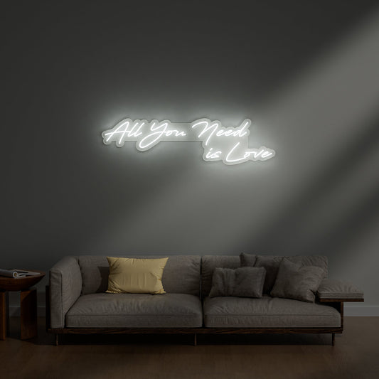All You Need Is Love Neon Sign for Home Wedding Anniversary Romantic Decor