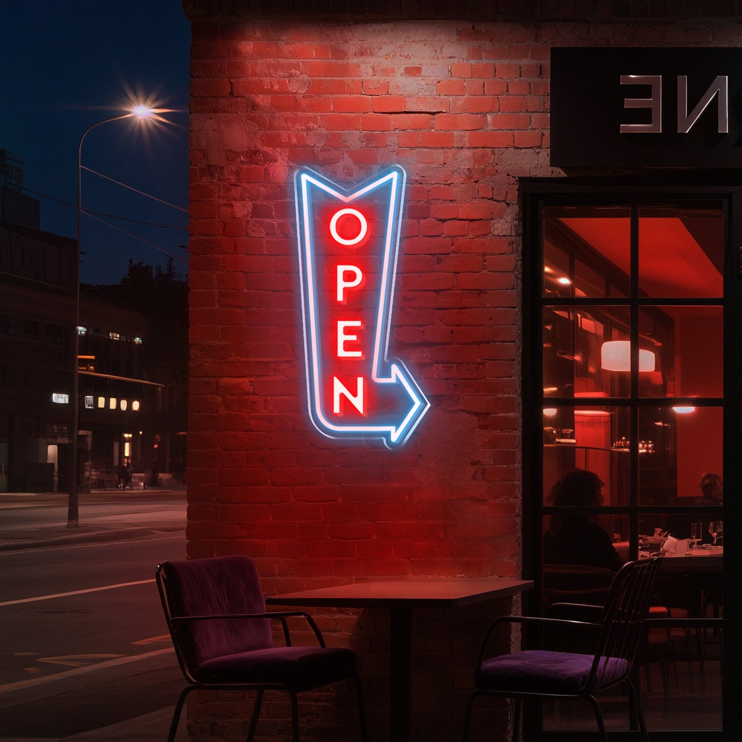 Open Neon Sign for Business Shop Cafe Restaurant Display