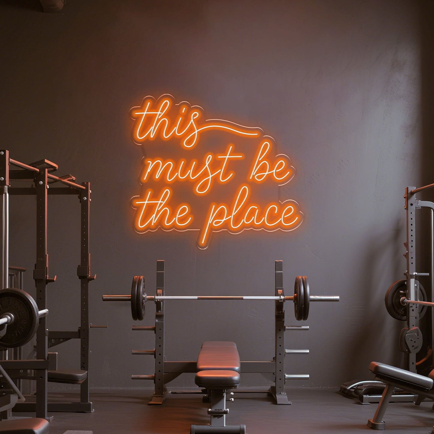 This Must Be The Place Neon Sign Cafe Bar Retro Decor