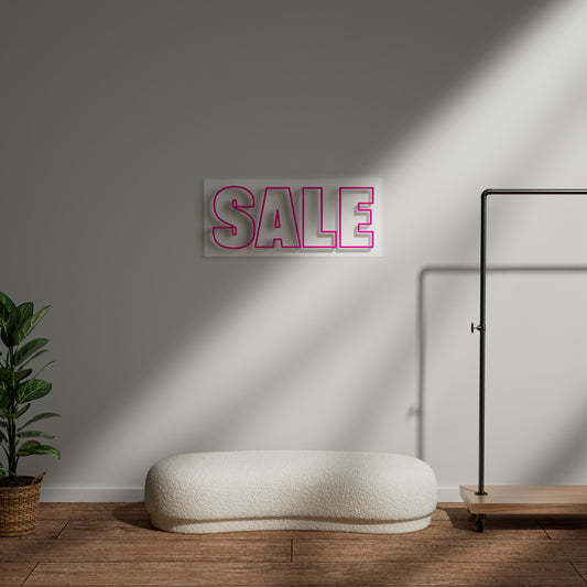 Sale Neon Sign for Retail Store Shop Window Commercial Business Promotion