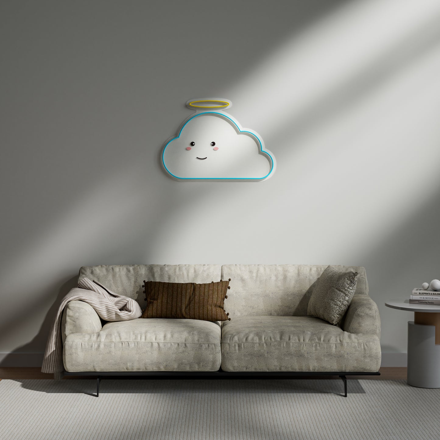 Cloud Neon Sign for Bedroom Nursery Decor Dreamy Wall Art