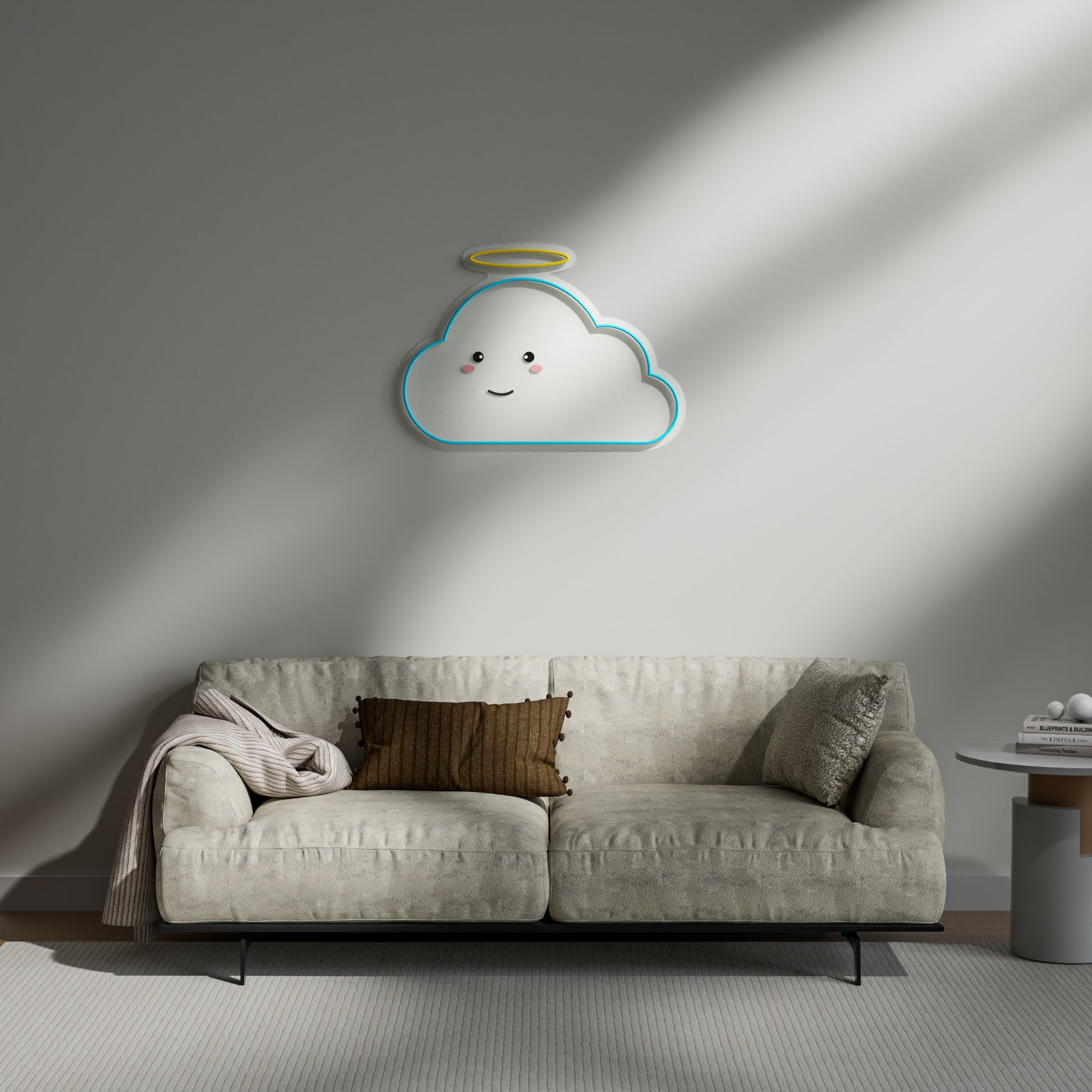 Cloud Neon Sign for Bedroom Nursery Decor Dreamy Wall Art