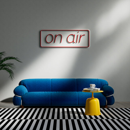 On Air Neon Sign for Live Streaming Gaming Studio Backdrop