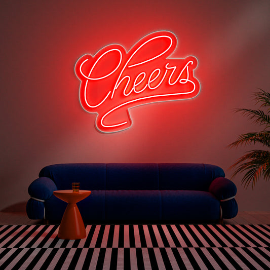Cheers Neon Sign for Bar Restaurant Party Home Celebration