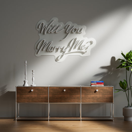 Will You Marry Me Neon Sign Romantic Proposal Wedding