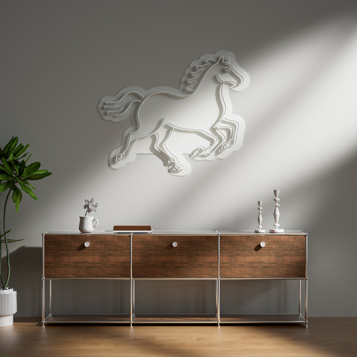 Horse Neon Sign for Equestrian Home Office Club Decor