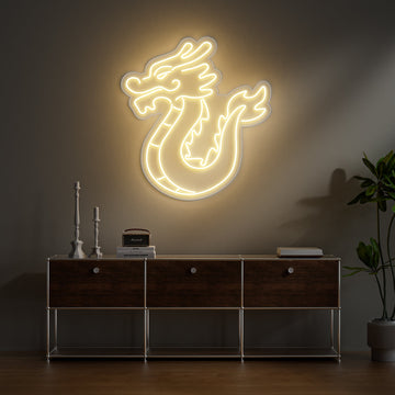 Dragon Neon Sign for Game Room Kids Bedroom Fantasy Decor Asian Motif