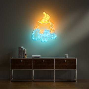 Coffee Neon Sign for Cafe Restaurant Home Coffee Bar Decor