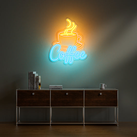 Coffee Neon Sign for Cafe Restaurant Home Coffee Bar Decor