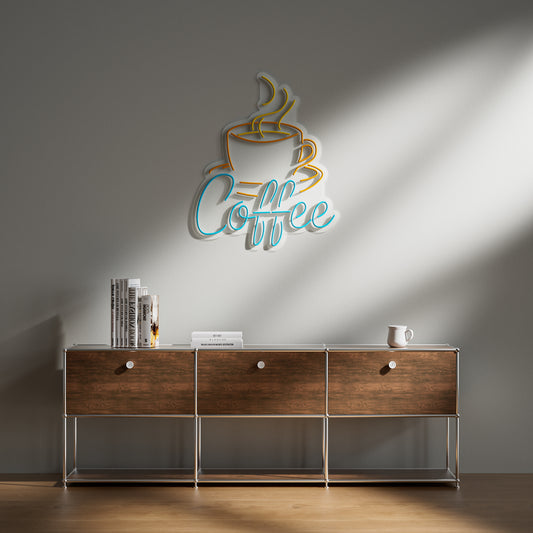 Coffee Neon Sign for Cafe Restaurant Home Coffee Bar Decor