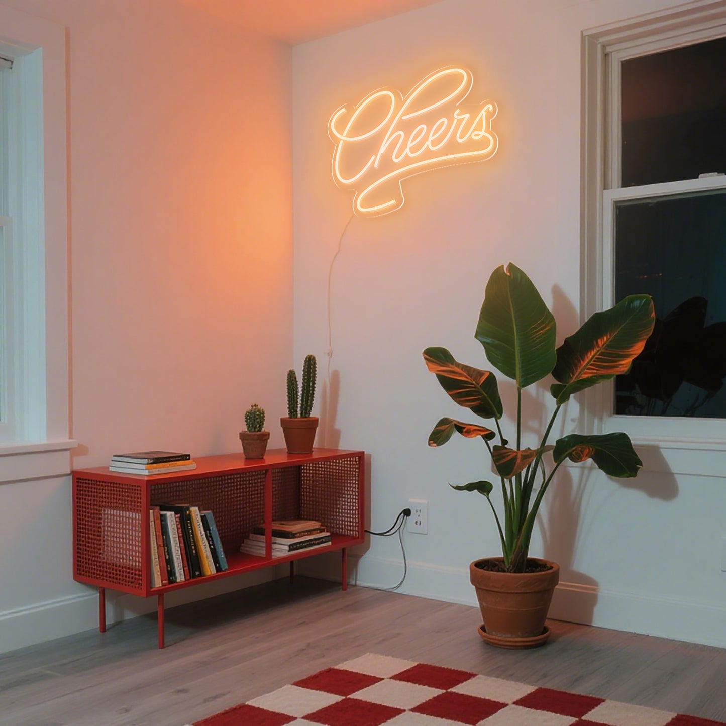Cheers Neon Sign for Bar Restaurant Party Home Celebration