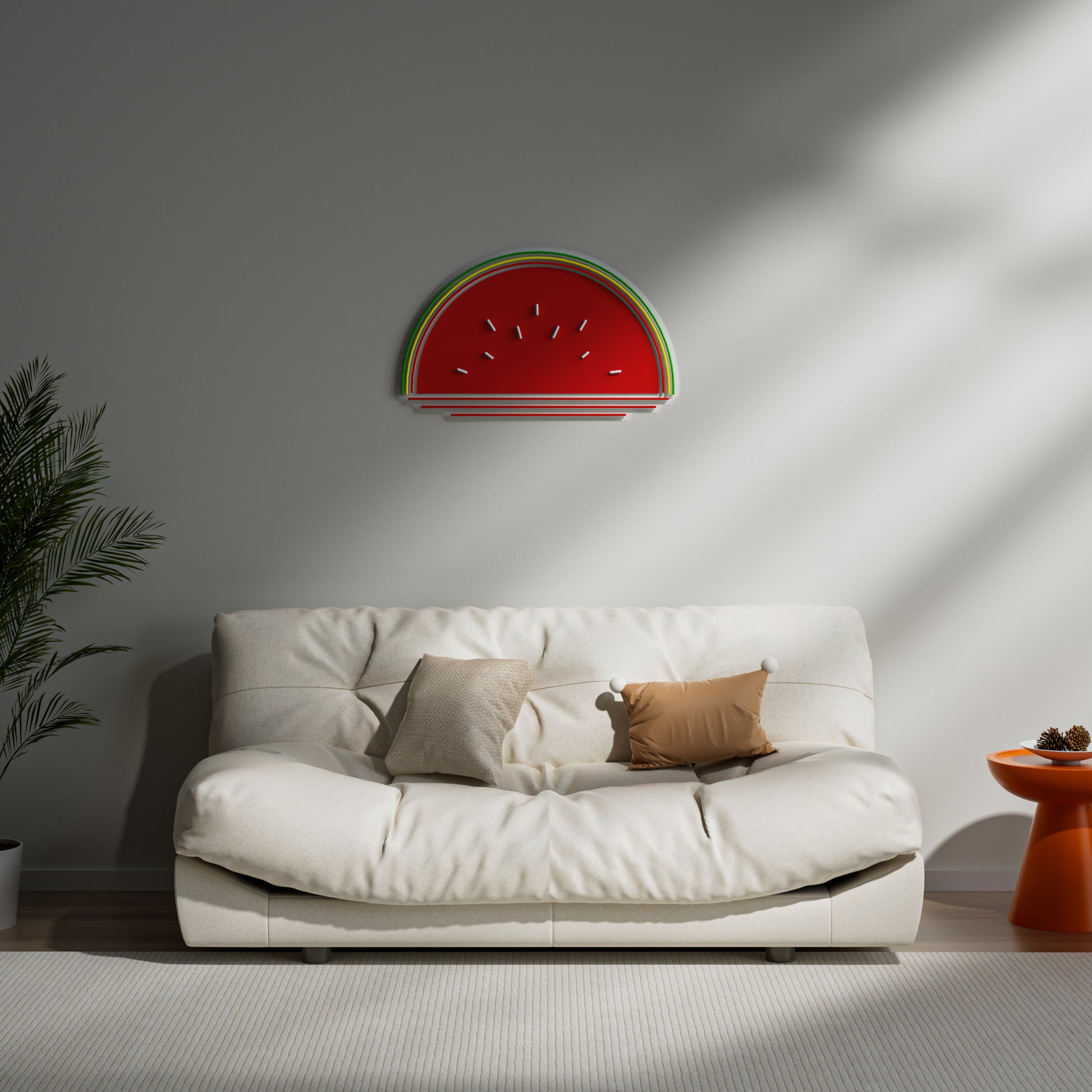 Watermelon Neon Sign for Kitchen Dining Room Summer Decor