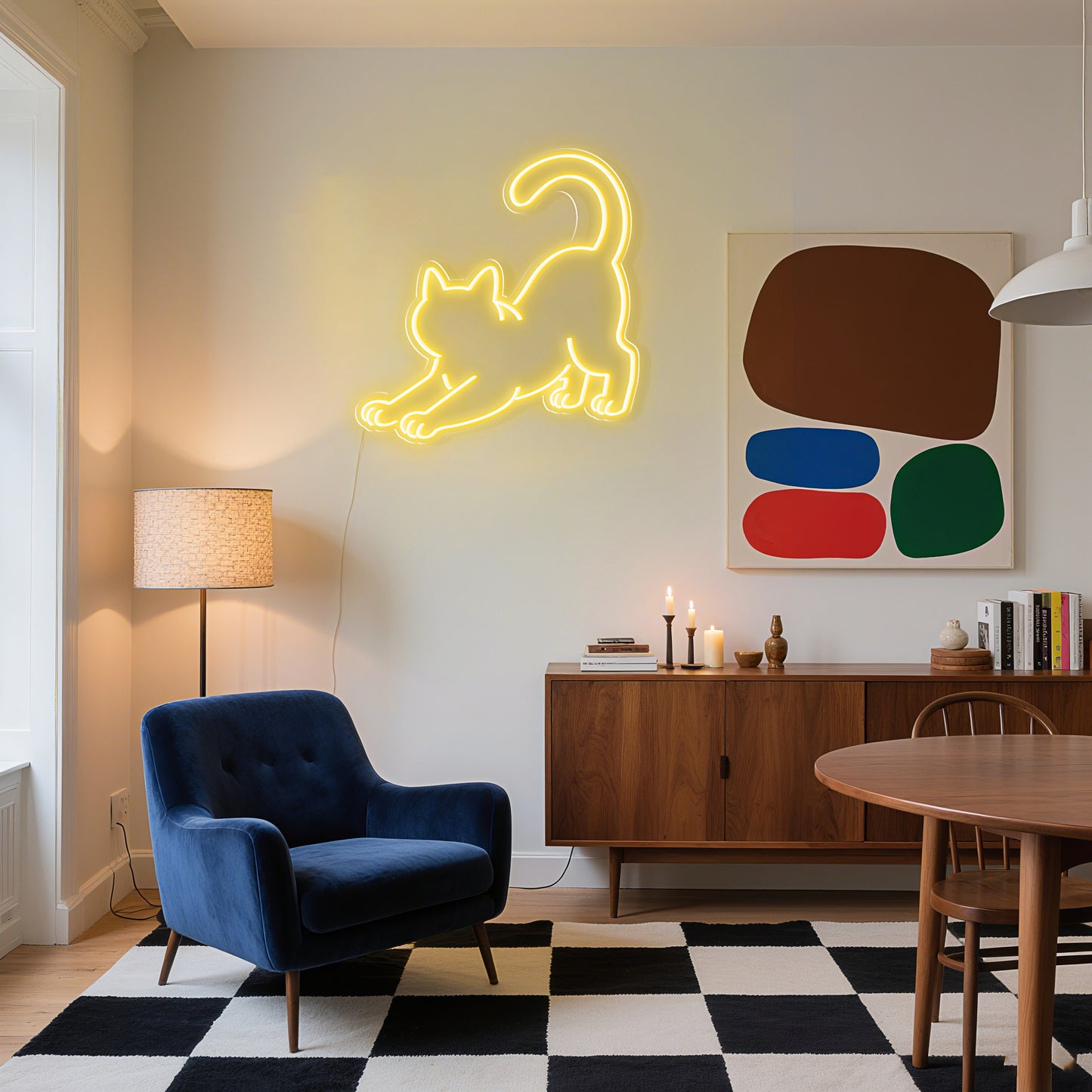 Cat Neon Sign for Pet Shop Home Decor Feline themed room