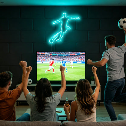 Soccer Player Neon Sign