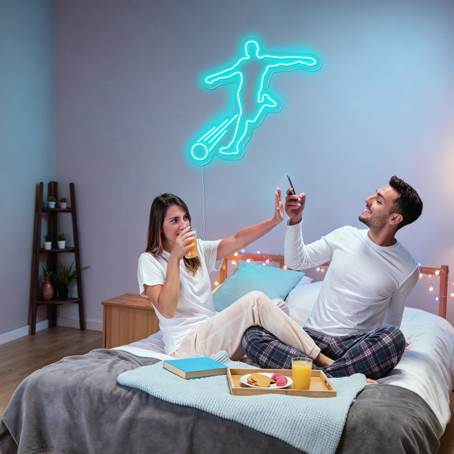 Soccer Player Neon Sign