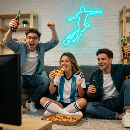 Soccer Player Neon Sign