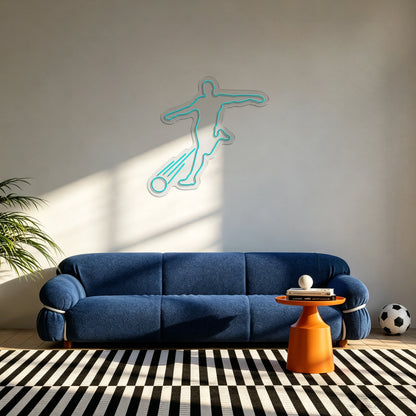 Soccer Player Neon Sign