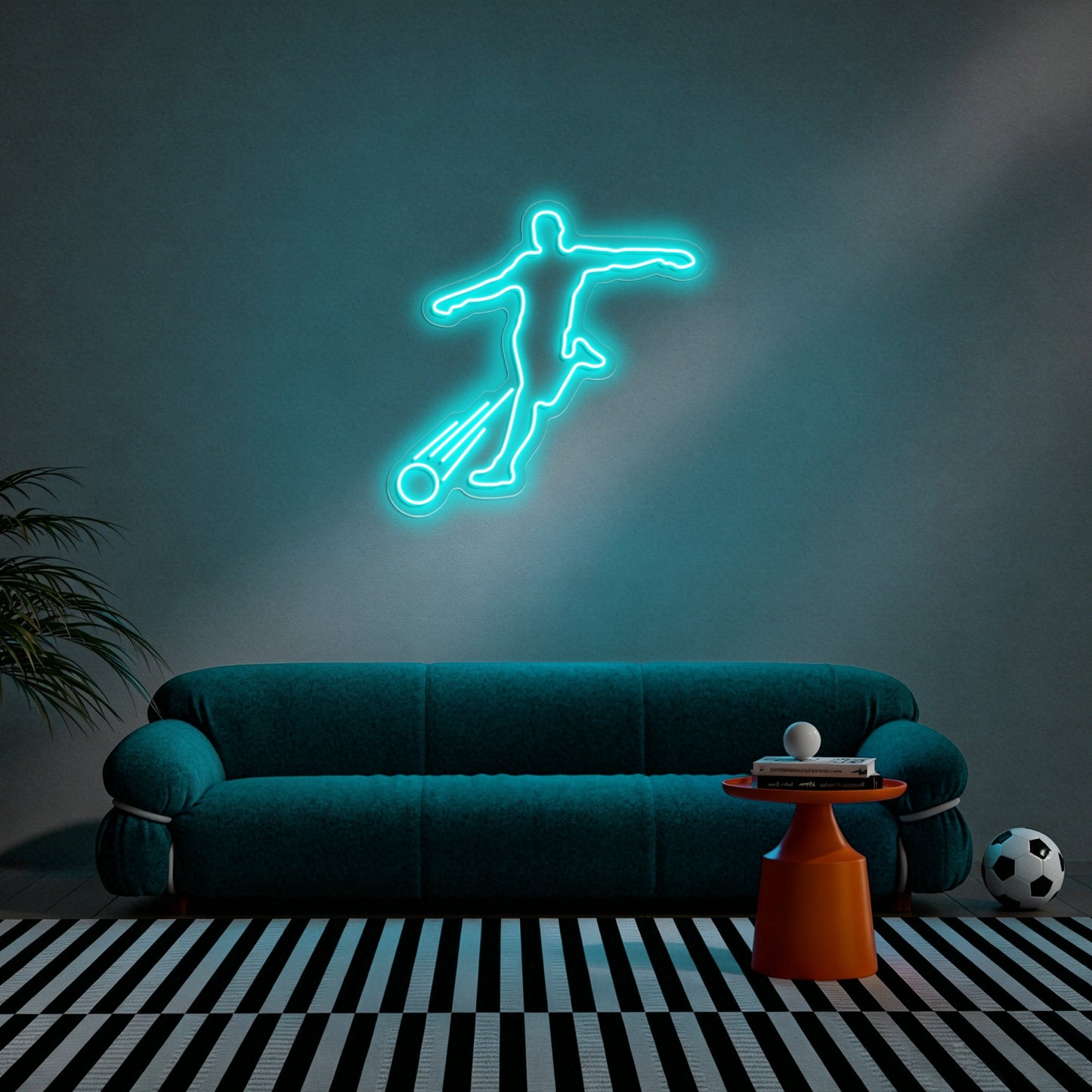 Soccer Player Neon Sign