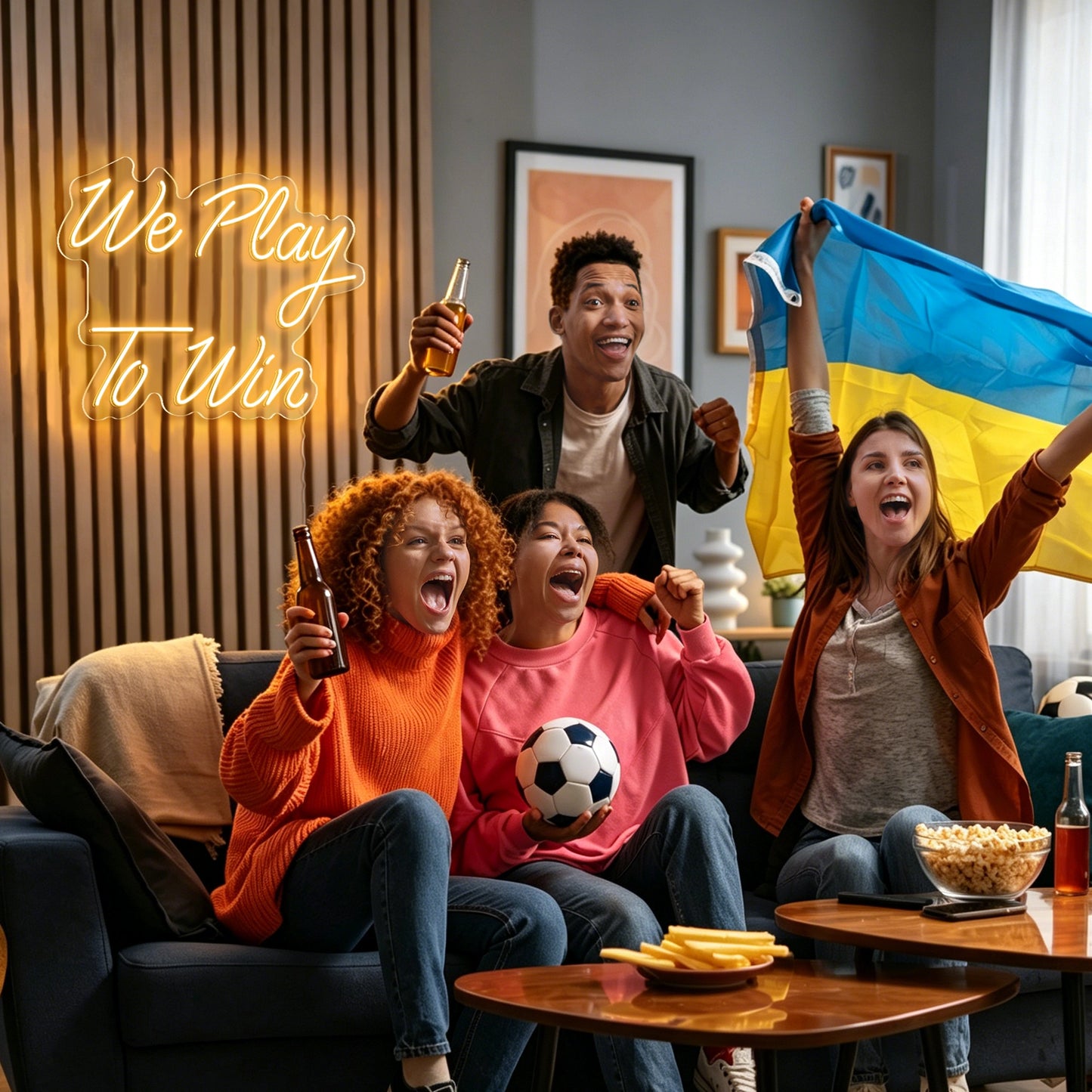 We Play To Win Neon Sign