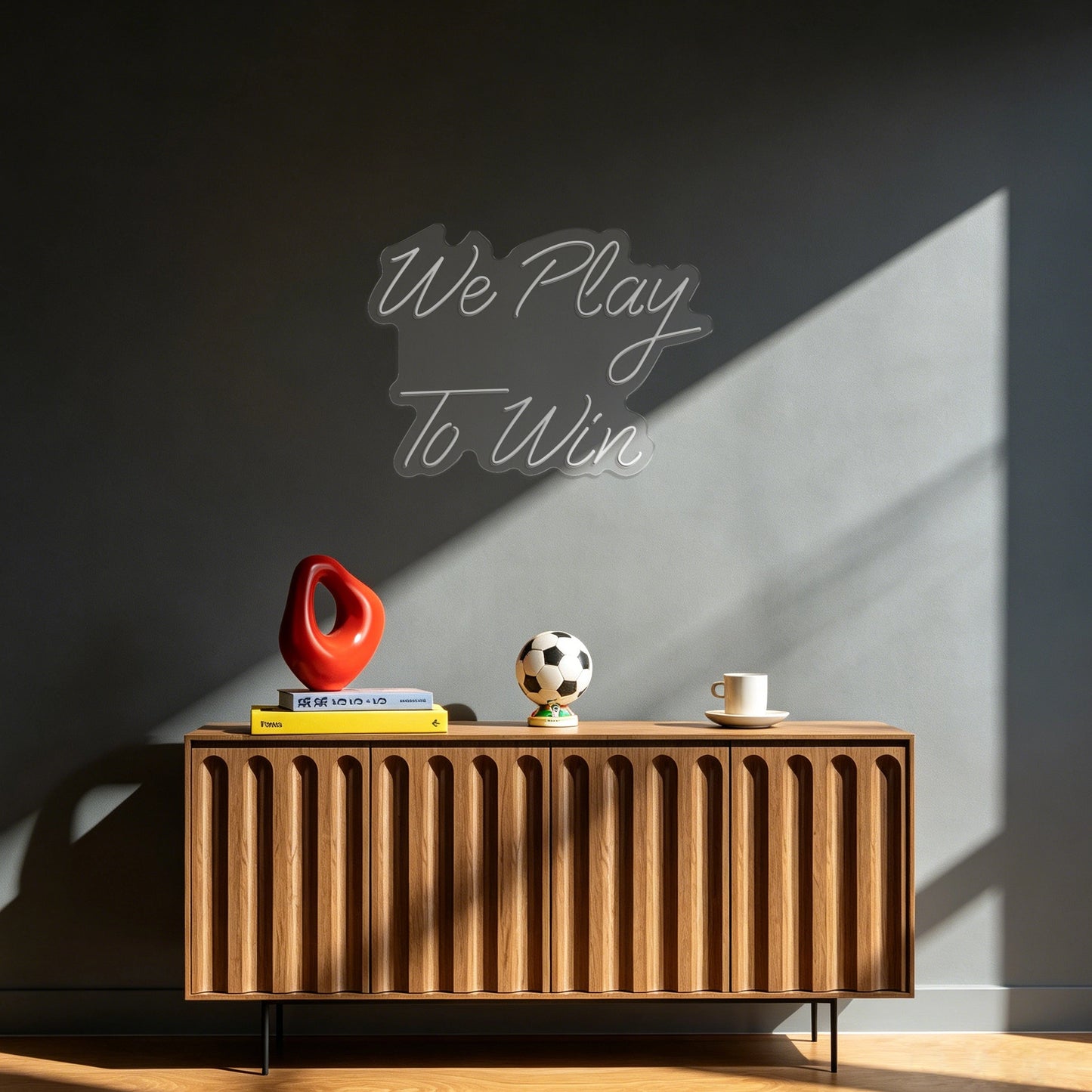 We Play To Win Neon Sign