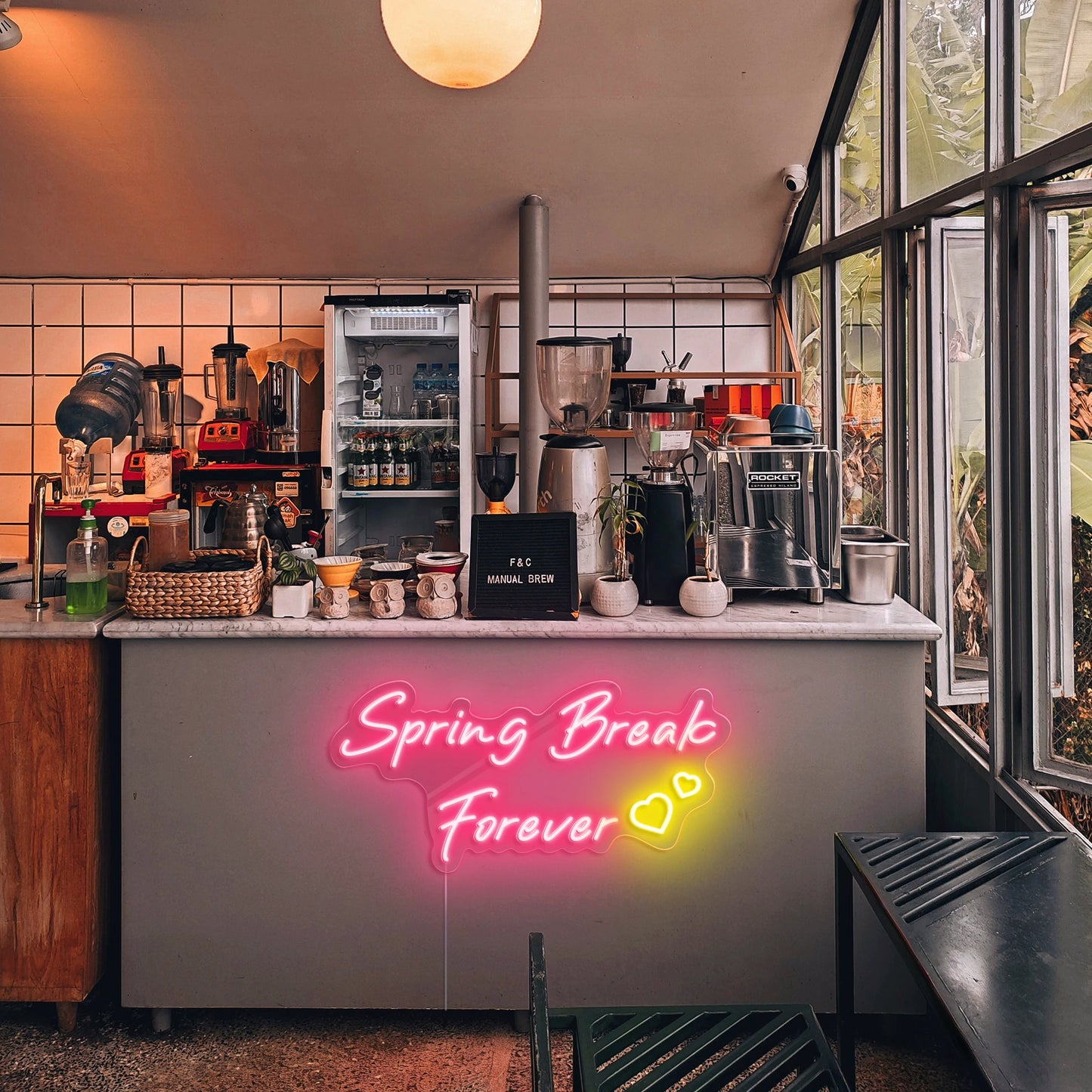 Spring Break Forever Neon Sign Vibrant Party LED Decor