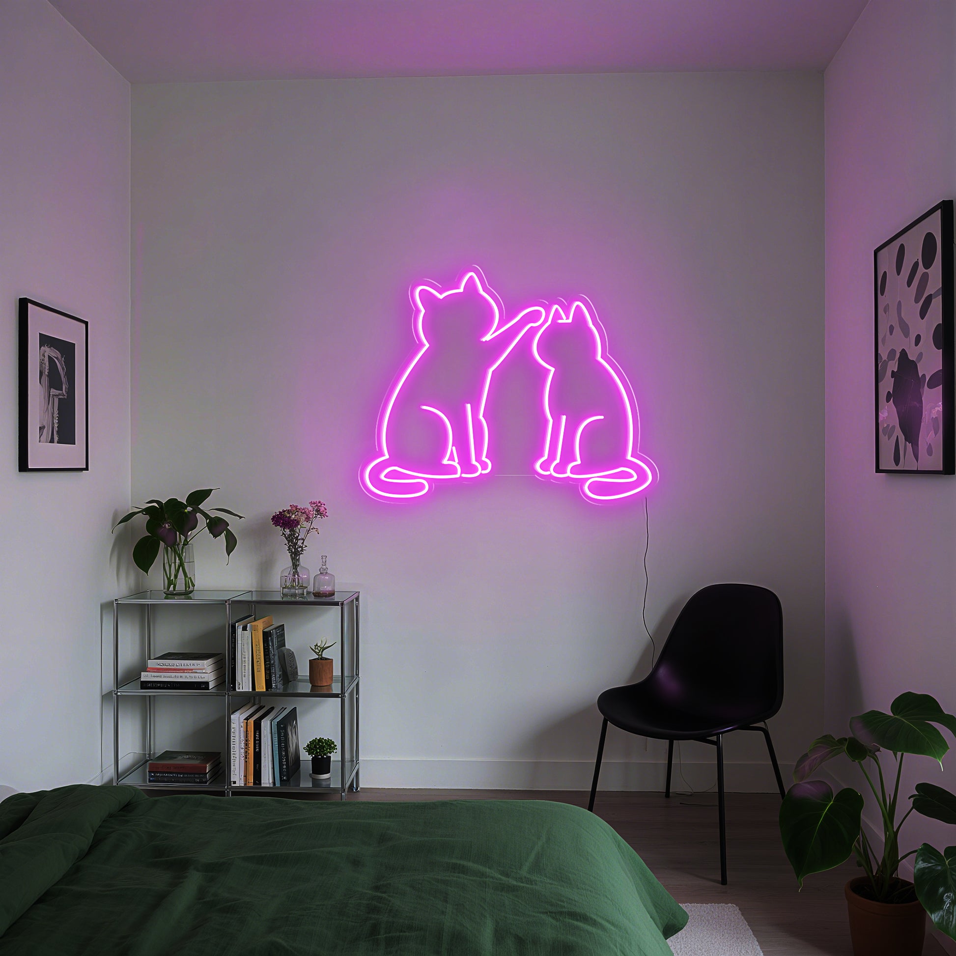 Cat Neon Sign for Pet Shop Home Decor Cat Love Theme