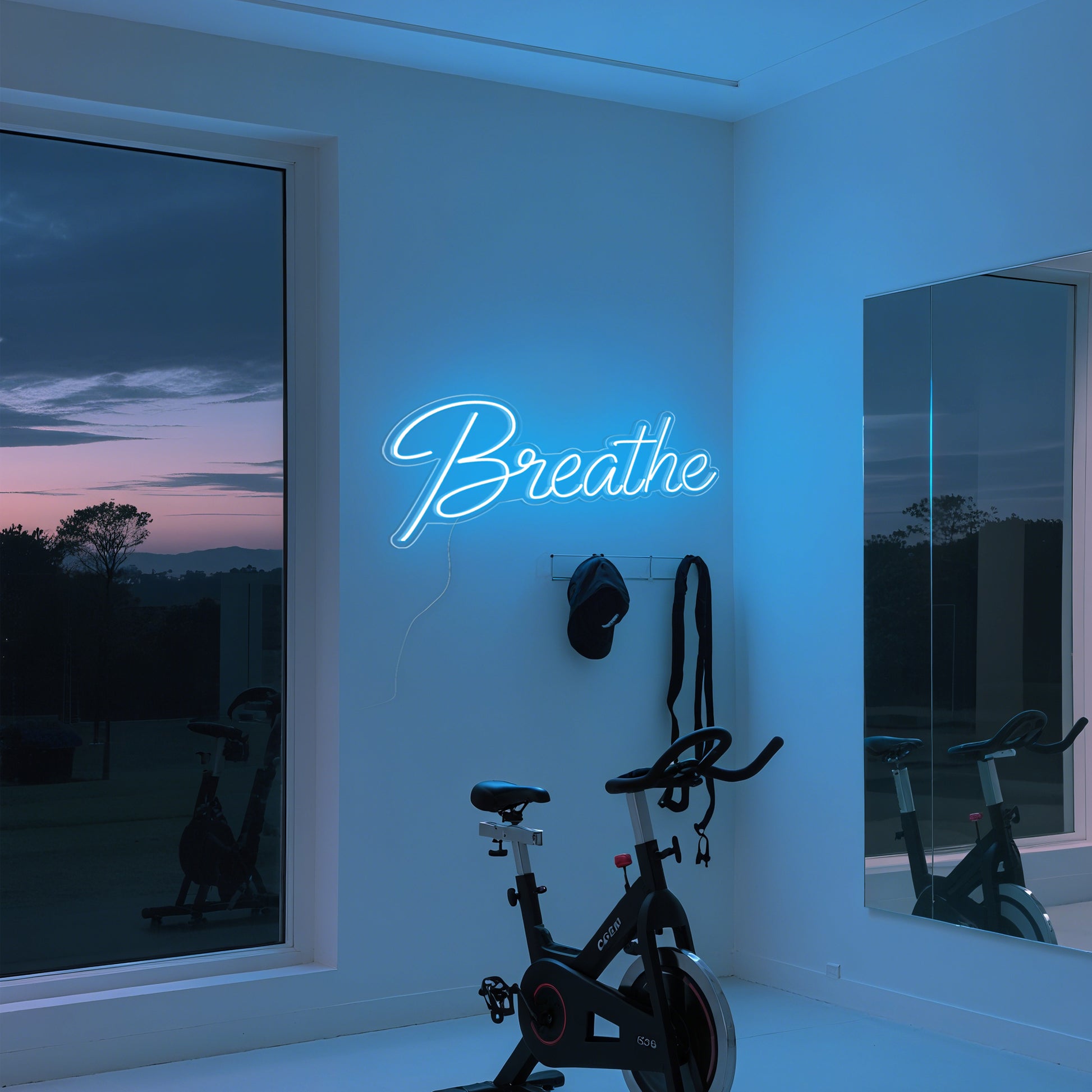 Breathe LED Neon Sign for Yoga Meditation Bedroom Relax
